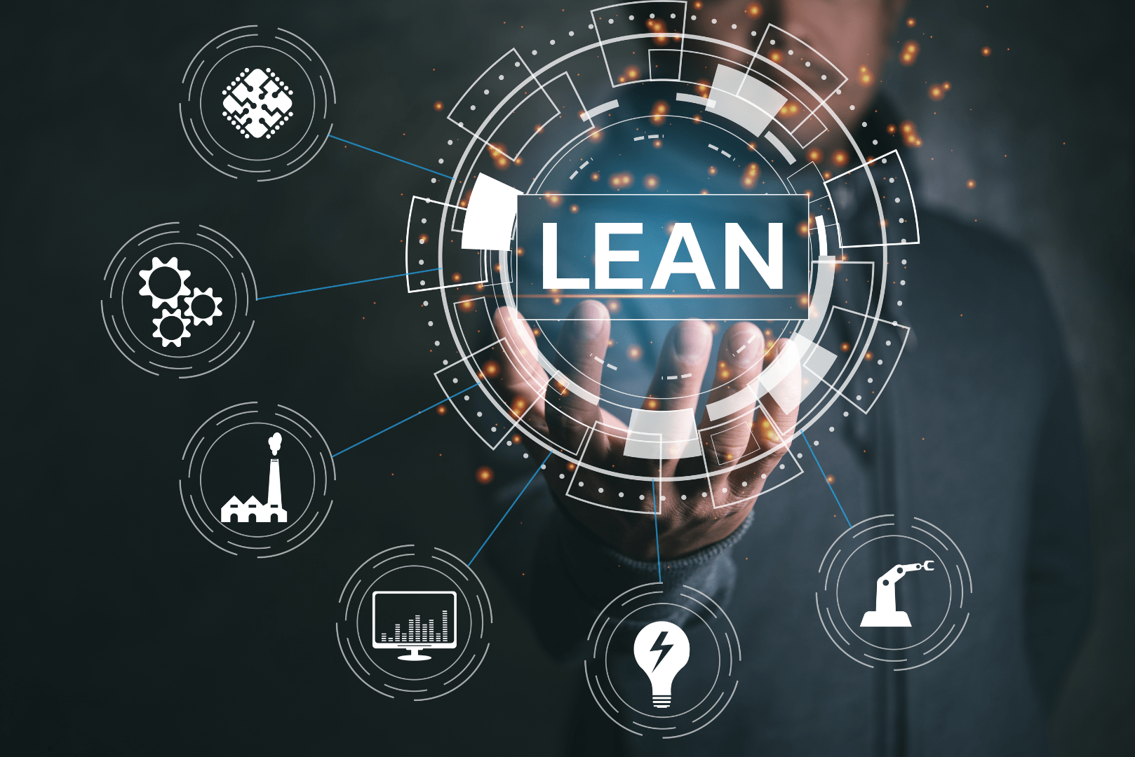 Imagem de capa do blog, representando a metodologia Lean, a qual é o tema central do blog